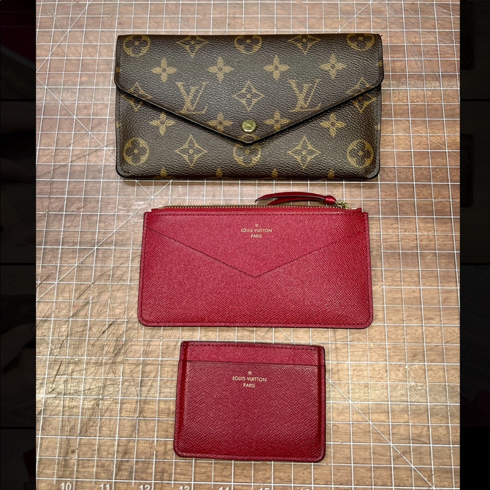 AUTHENTIC Louis Vuitton Monogram Jeanne Wallet (Fuchsia) - DISCONTINUED